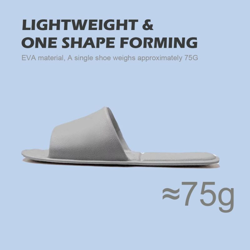 Travel Slippers for Women and Men, Portable Foldable Slippers with Storage Bag, Soft Comfy Non-Slip Quick Dry House Bathroom Shower Shoes Spa Gym Swimming Beach Sandals - Image 2