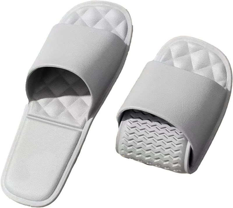 Travel Slippers for Women and Men, Portable Foldable Slippers with Storage Bag, Soft Comfy Non-Slip Quick Dry House Bathroom Shower Shoes Spa Gym Swimming Beach Sandals