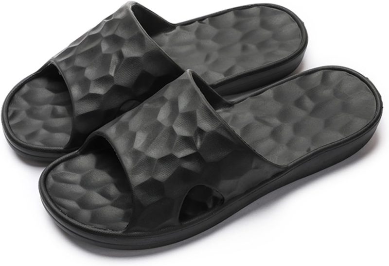 Shower Shoes Women Travel Slippers Men Portable Foldable Slippers Soft Comfy Non-Slip Quick Dry House Bathroom Spa Gym Swim Beach Sandals