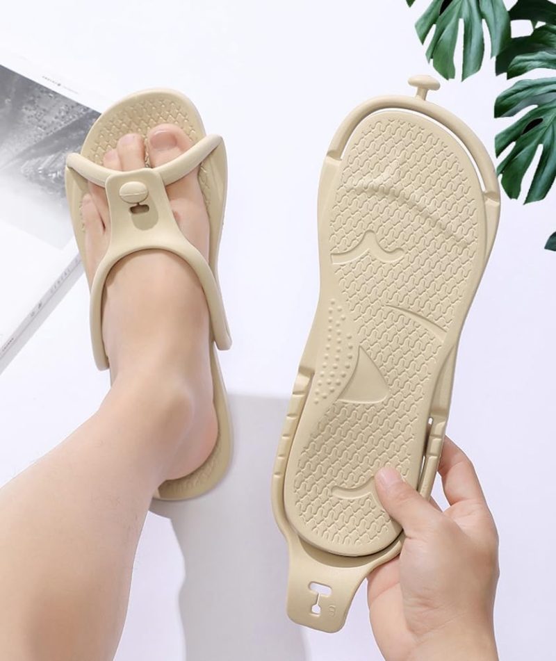 Shower Shoes Quick Dry Non-Slip Bathroom Slippers for Men Women Dorm Home Slides Travel Portable Folding Slippers - Image 2