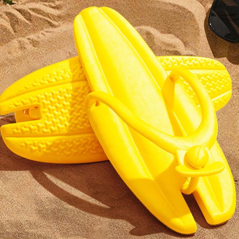Portable Foldable Flip Flop Sandals For Womens Mens,Summer Beach Vacation Essentials,Comfortable Flat Slides - Image 2