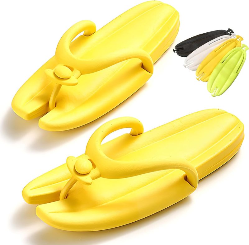 Portable Foldable Flip Flop Sandals For Womens Mens,Summer Beach Vacation Essentials,Comfortable Flat Slides